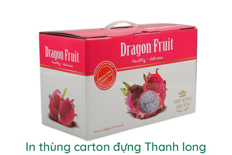 Sản xuất, in thùng carton đựng thanh long Offset xuất khẩu