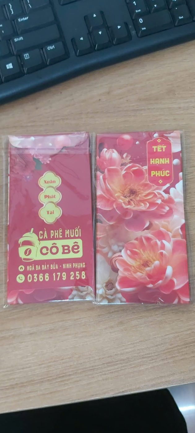 Bao lì xì Cà Phê Muối Cô Bê