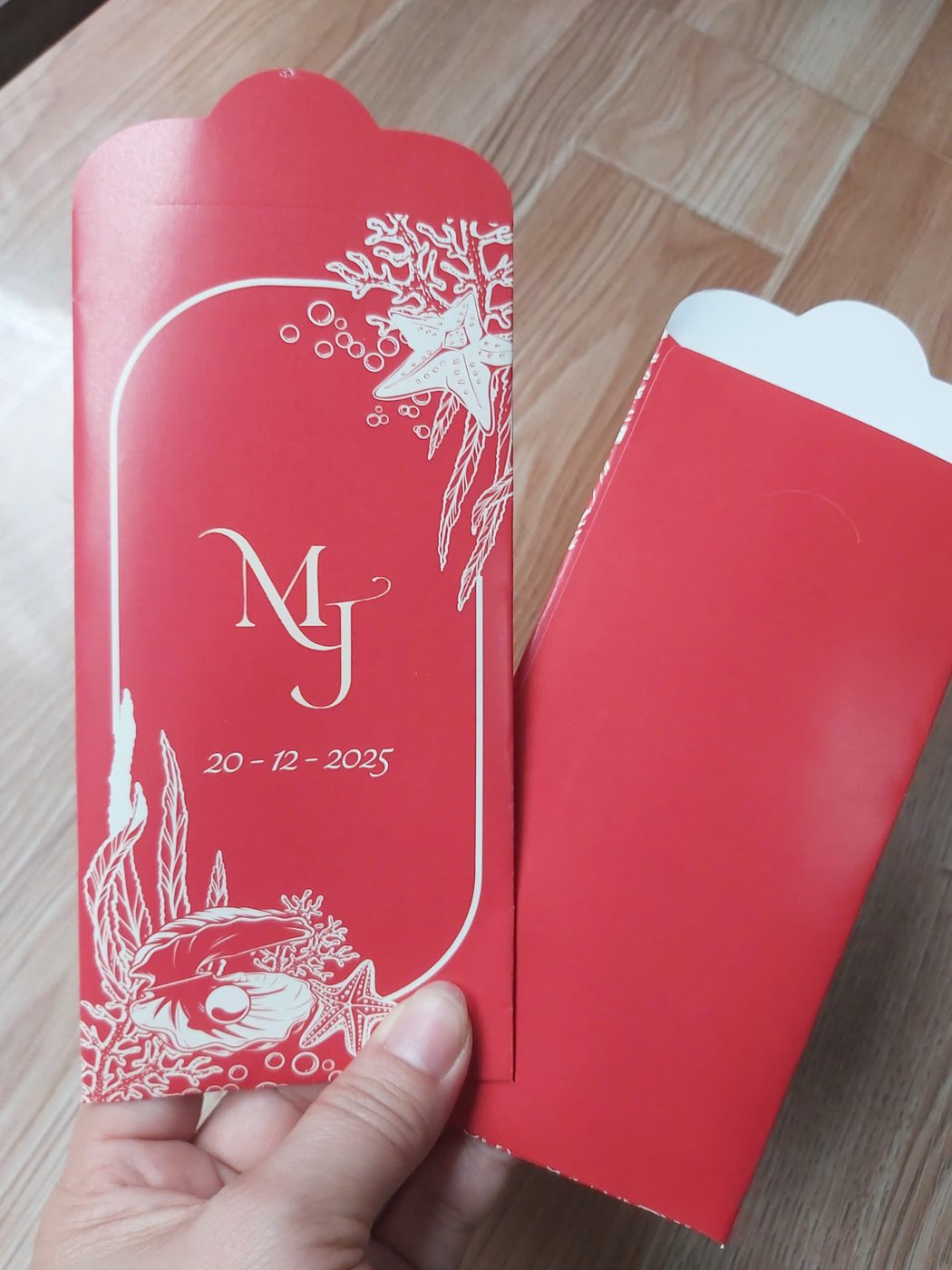 Bao lì xì cưới MJ chủ đề biển