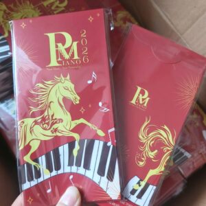 Bao lì xì Piano RM 2026 ngựa vàng