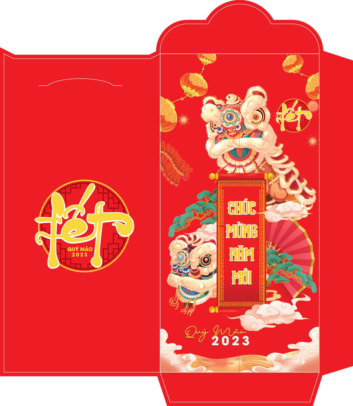Bao lì xì tết - Múa lân chúc mừng năm mới Quý Mão 2023