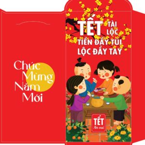 Bao lì xì tết - Tài lộc tiền đầy túi lộc đầy tay