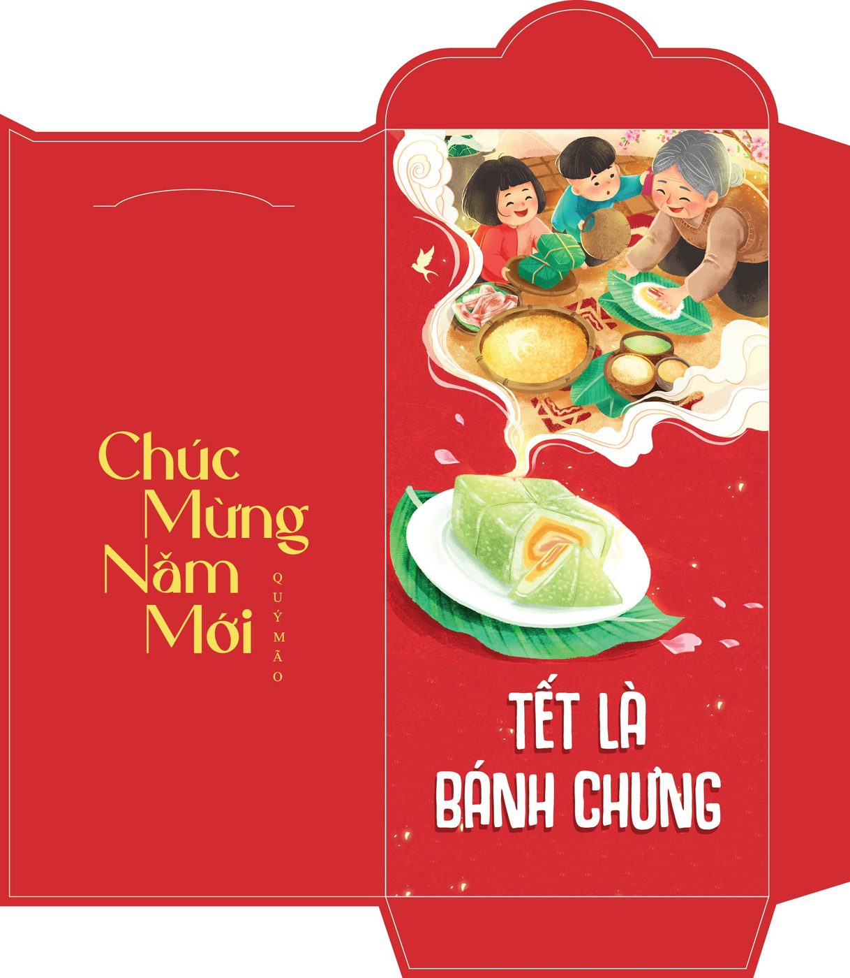 Bao lì xì tết - Tết là bánh chưng
