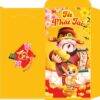 Bao lì xì tết - Tết phát tài thần tài mèo vàng