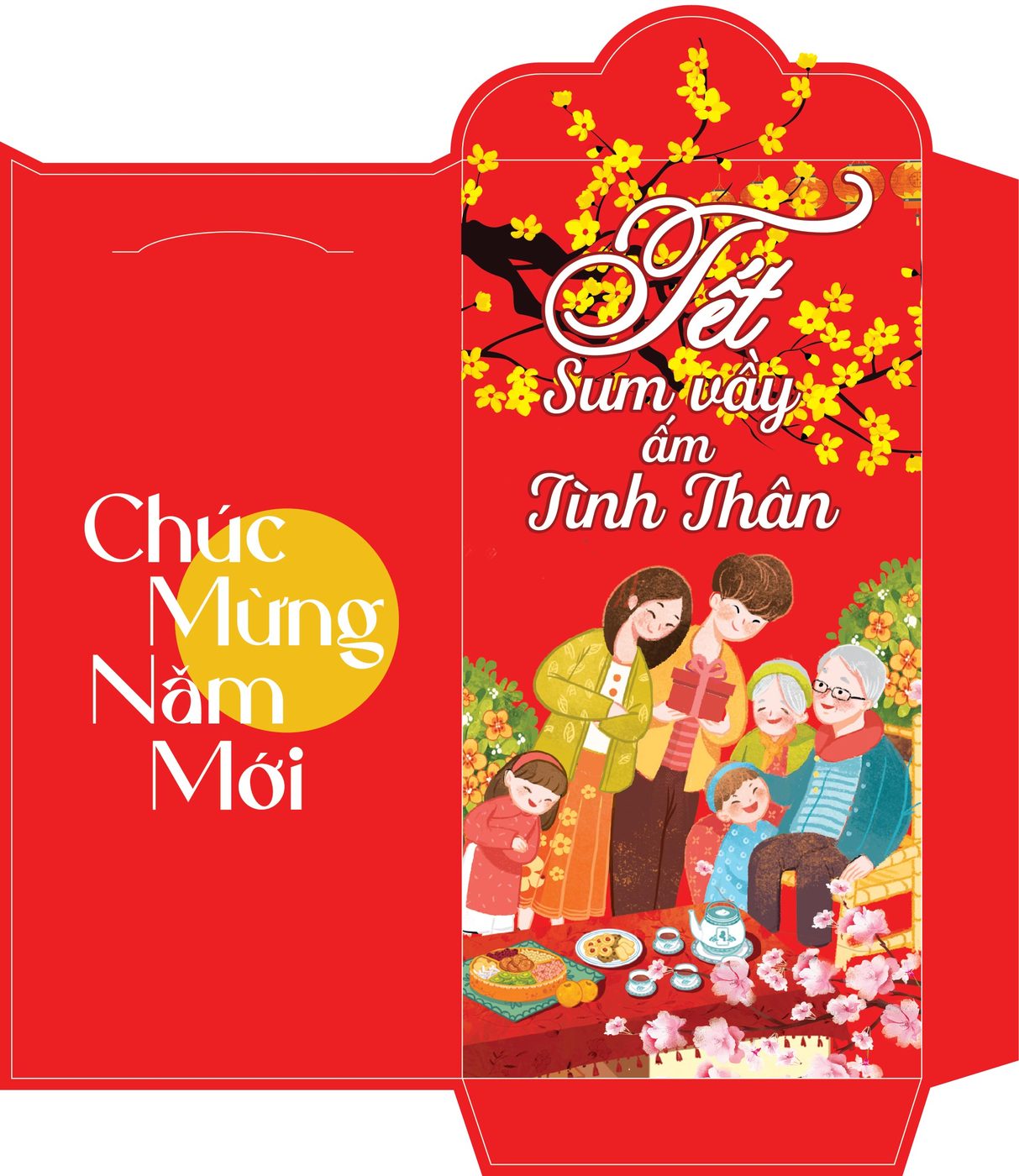 Bao lì xì tết - Tết sum vầy ấm tình thân