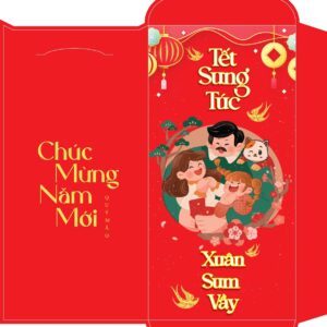 Bao lì xì tết - Tết sung túc xuân sum vầy