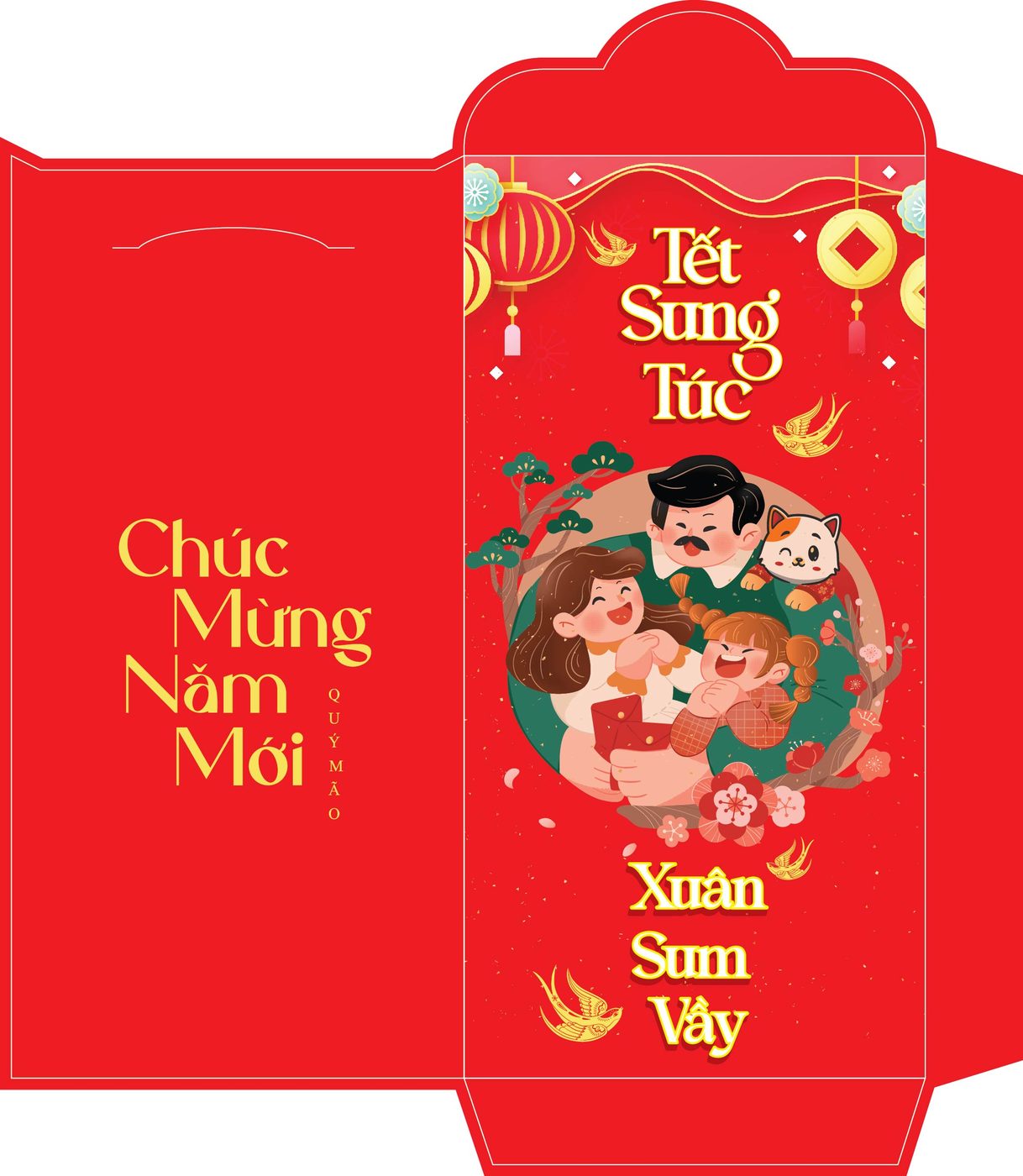 Bao lì xì tết - Tết sung túc xuân sum vầy