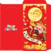Bao lì xì tết - Thần Tài viết chữ tài vàng nén