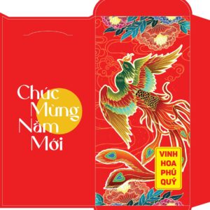 Bao lì xì tết - Vinh hoa phú quý phượng hoàng