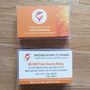 Card visit phòng khám BS Trần Quang Dũng