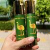Tem nhãn Emu Oil Cream 2 chai trên tay