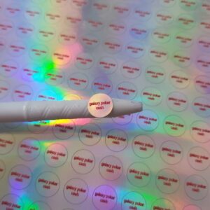 Tem tròn hologram Galaxy Poker Cash