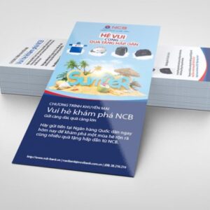Tờ rơi nhỏ khuyến mãi ngân hàng mùa hè 12455