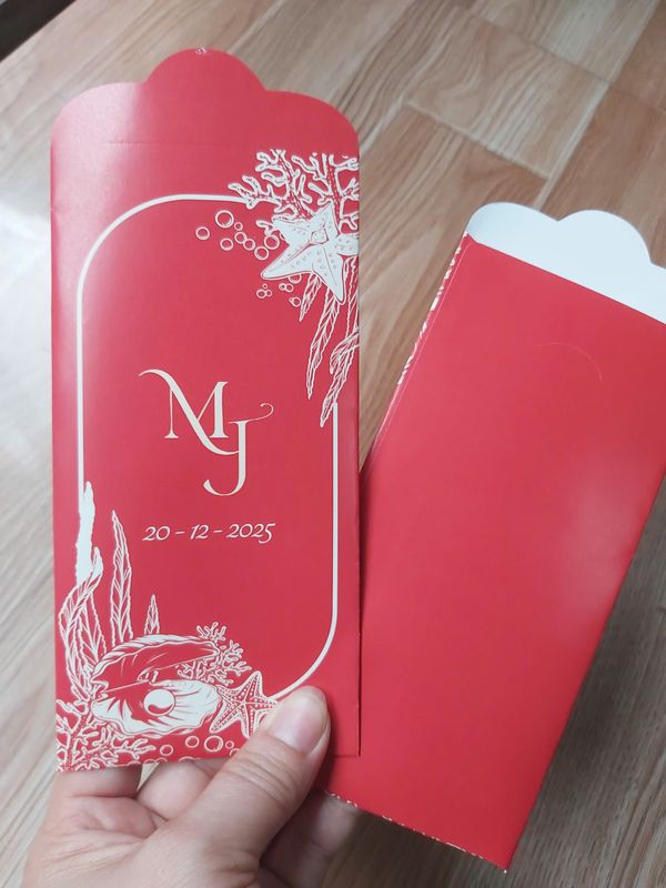 Bao lì xì cưới MJ chủ đề biển