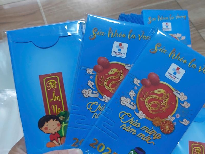 Bao lì xì xanh in theo yêu cầu
